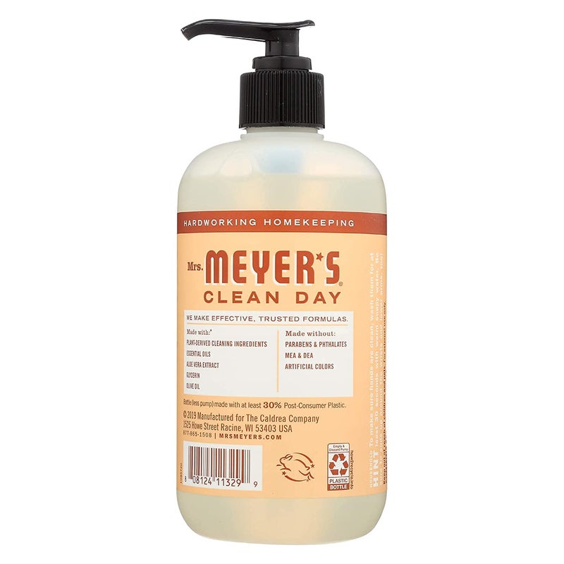 MRS. MEYER'S CLEAN DAY Hand Soap, Made with Essential Oils, Biodegradable Formula, Oat Blossom, 12.5 fl. oz - Image 2